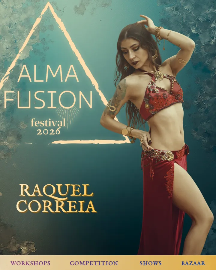 Cartaz oficial de Raquel Correia, workshops 2026.