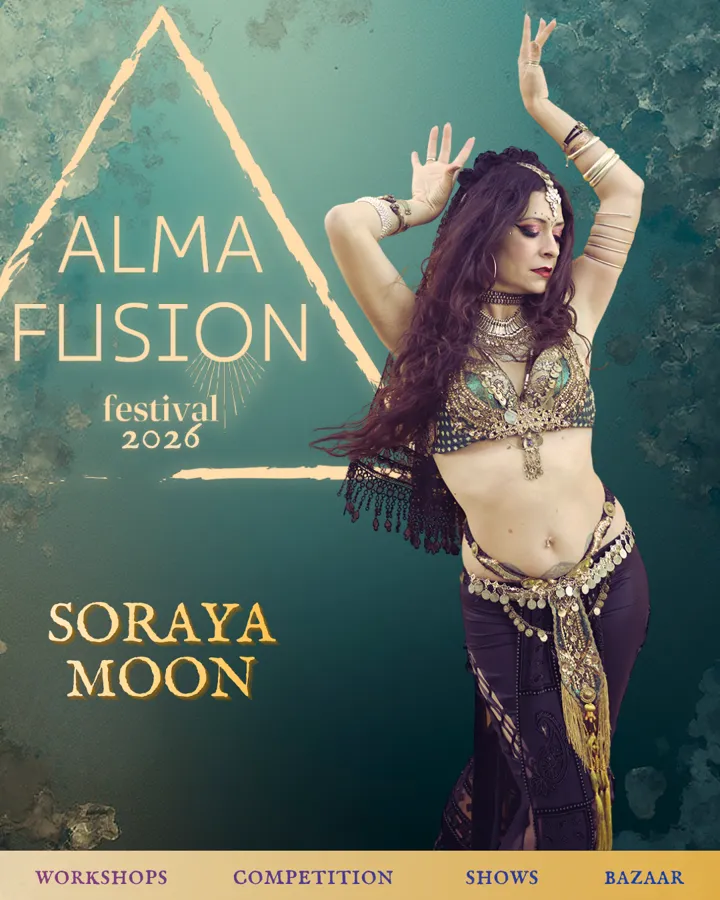 Cartaz oficial de Soraya Moon, workshops 2026.